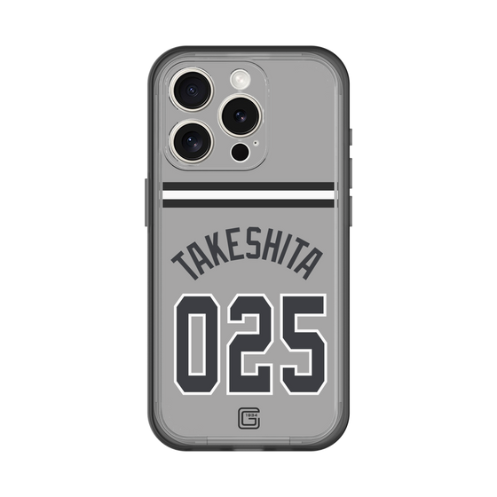 スリムプロテクションプレミアムケース［ 読売ジャイアンツ - #025 TAKESHITA - ビジター ］