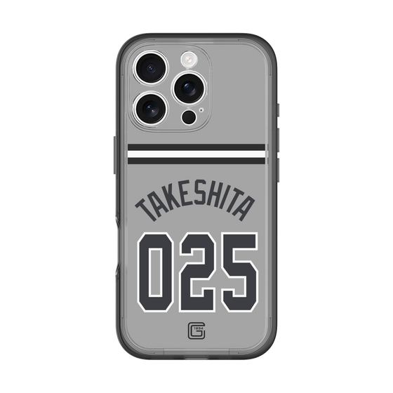 スリムプロテクションプレミアムケース［ 読売ジャイアンツ - #025 TAKESHITA - ビジター ］