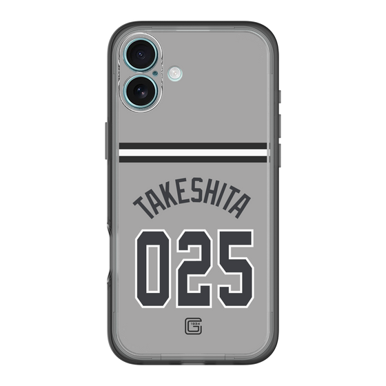 スリムプロテクションプレミアムケース［ 読売ジャイアンツ - #025 TAKESHITA - ビジター ］