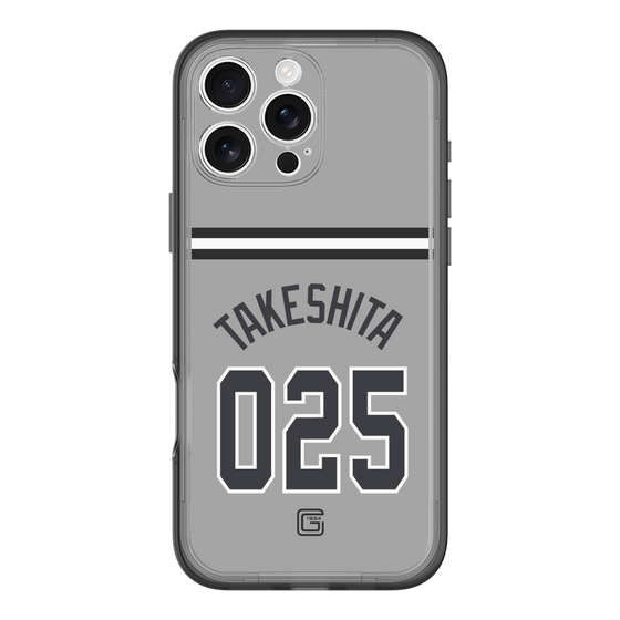 スリムプロテクションプレミアムケース［ 読売ジャイアンツ - #025 TAKESHITA - ビジター ］