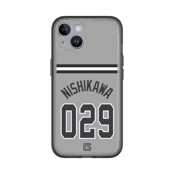 スリムプロテクションプレミアムケース［ 読売ジャイアンツ - #029 NISHIKAWA - ビジター ］