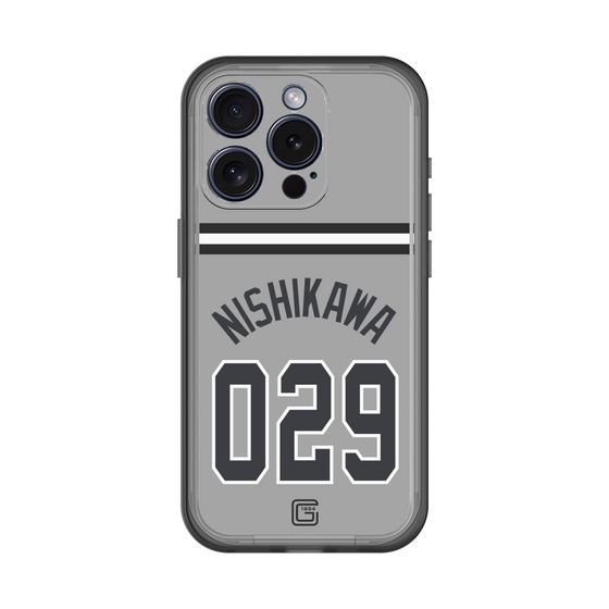 スリムプロテクションプレミアムケース［ 読売ジャイアンツ - #029 NISHIKAWA - ビジター ］