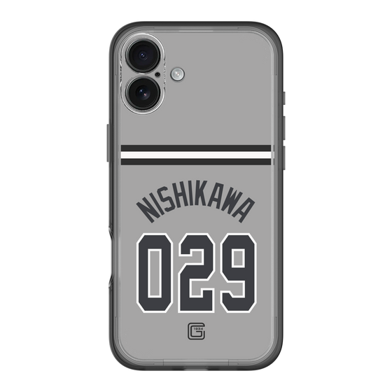 スリムプロテクションプレミアムケース［ 読売ジャイアンツ - #029 NISHIKAWA - ビジター ］