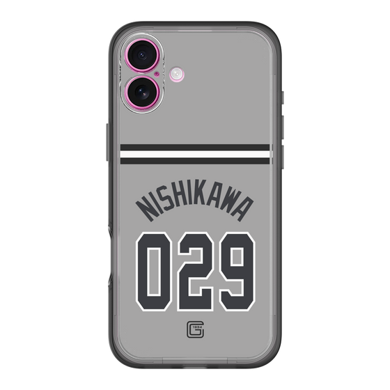 スリムプロテクションプレミアムケース［ 読売ジャイアンツ - #029 NISHIKAWA - ビジター ］
