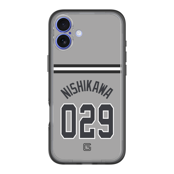 スリムプロテクションプレミアムケース［ 読売ジャイアンツ - #029 NISHIKAWA - ビジター ］