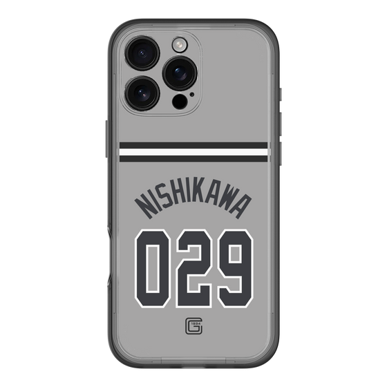 スリムプロテクションプレミアムケース［ 読売ジャイアンツ - #029 NISHIKAWA - ビジター ］