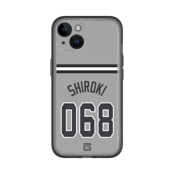 スリムプロテクションプレミアムケース［ 読売ジャイアンツ - #068 SHIROKI - ビジター ］