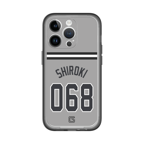スリムプロテクションプレミアムケース［ 読売ジャイアンツ - #068 SHIROKI - ビジター ］