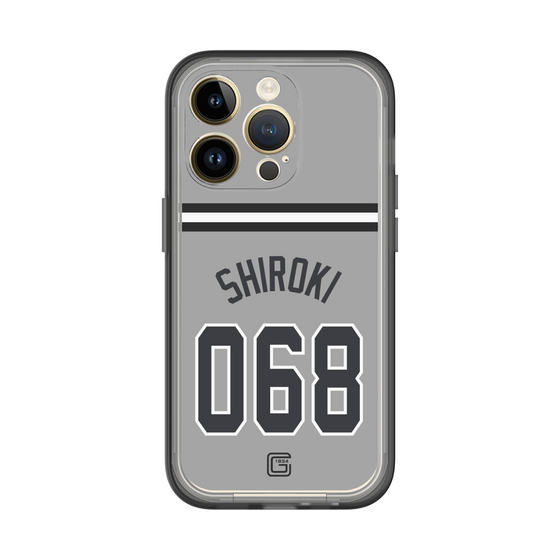 スリムプロテクションプレミアムケース［ 読売ジャイアンツ - #068 SHIROKI - ビジター ］