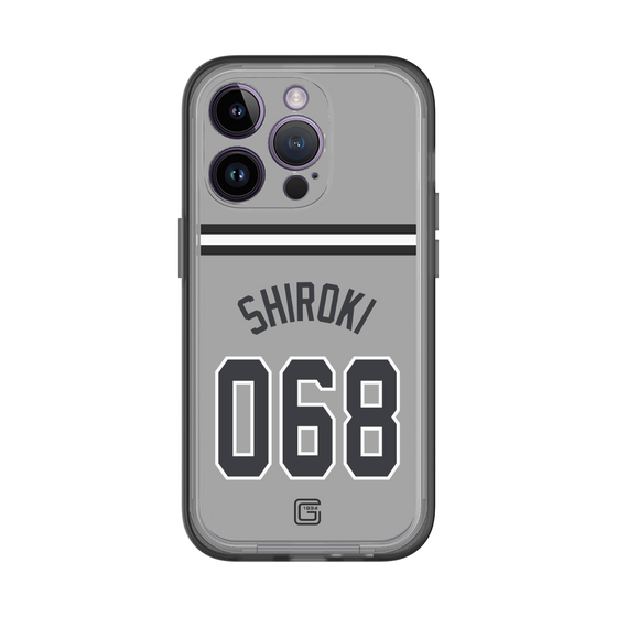 スリムプロテクションプレミアムケース［ 読売ジャイアンツ - #068 SHIROKI - ビジター ］