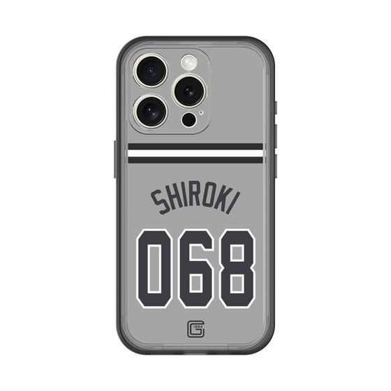 スリムプロテクションプレミアムケース［ 読売ジャイアンツ - #068 SHIROKI - ビジター ］