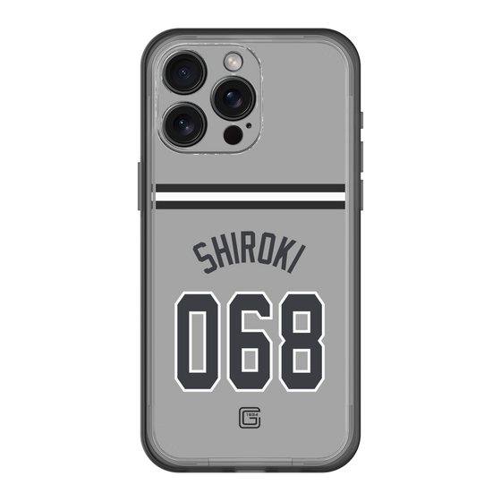 スリムプロテクションプレミアムケース［ 読売ジャイアンツ - #068 SHIROKI - ビジター ］