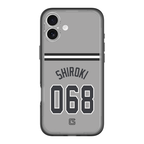 スリムプロテクションプレミアムケース［ 読売ジャイアンツ - #068 SHIROKI - ビジター ］