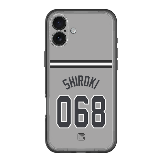スリムプロテクションプレミアムケース［ 読売ジャイアンツ - #068 SHIROKI - ビジター ］