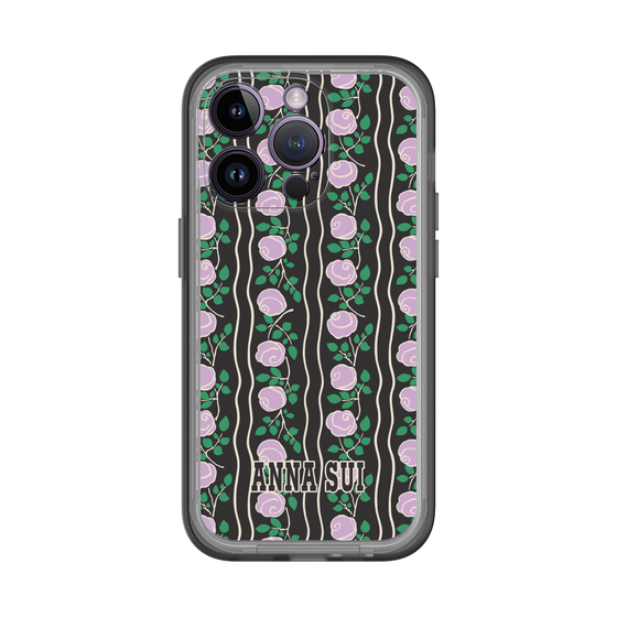 スリムプロテクションプレミアムケース［ ANNA SUI - ROSE STRIPE ］