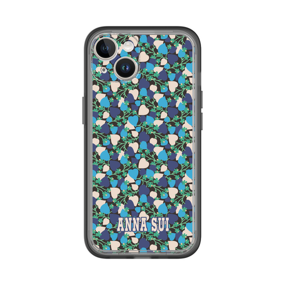 スリムプロテクションプレミアムケース［ ANNA SUI - HEARTS VINE - BLUE ］