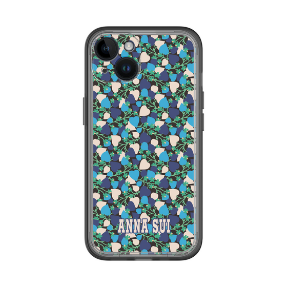 スリムプロテクションプレミアムケース［ ANNA SUI - HEARTS VINE - BLUE ］