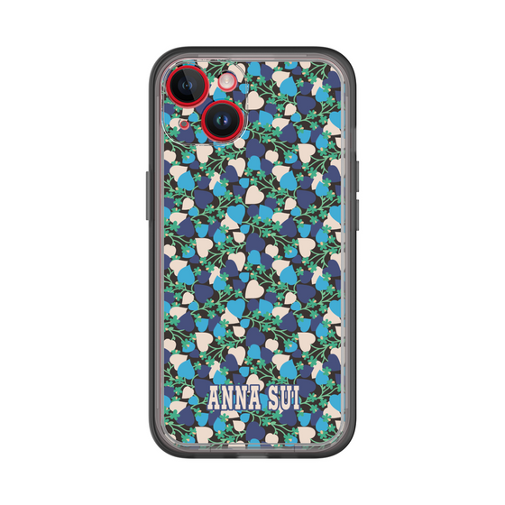 スリムプロテクションプレミアムケース［ ANNA SUI - HEARTS VINE - BLUE ］