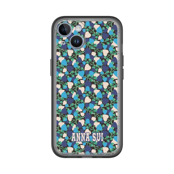 スリムプロテクションプレミアムケース［ ANNA SUI - HEARTS VINE - BLUE ］