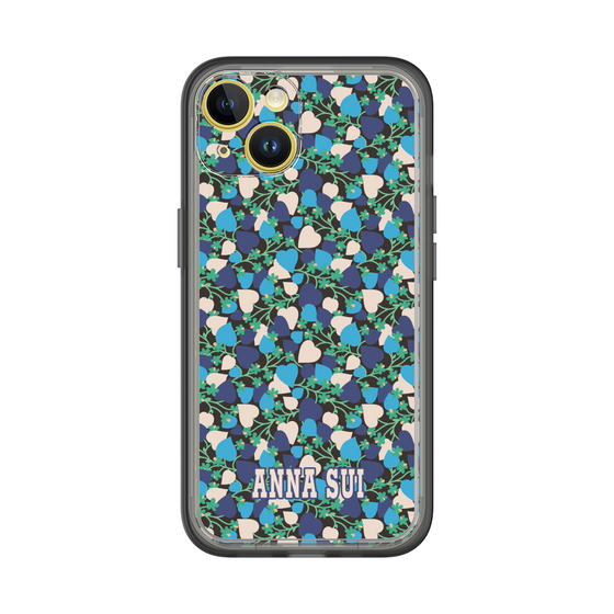 スリムプロテクションプレミアムケース［ ANNA SUI - HEARTS VINE - BLUE ］