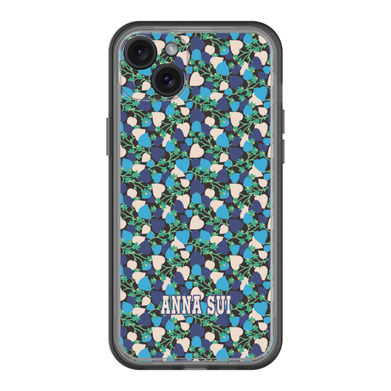 スリムプロテクションプレミアムケース［ ANNA SUI - HEARTS VINE - BLUE ］