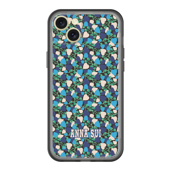 スリムプロテクションプレミアムケース［ ANNA SUI - HEARTS VINE - BLUE ］