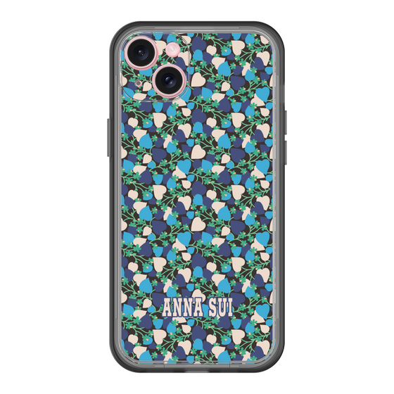 スリムプロテクションプレミアムケース［ ANNA SUI - HEARTS VINE - BLUE ］