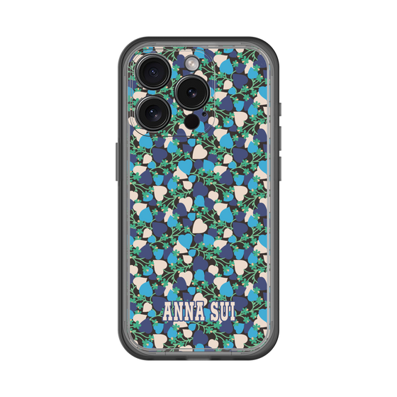 スリムプロテクションプレミアムケース［ ANNA SUI - HEARTS VINE - BLUE ］