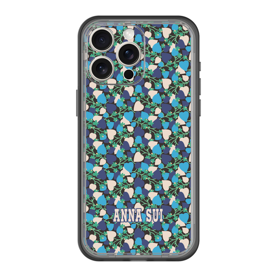 スリムプロテクションプレミアムケース［ ANNA SUI - HEARTS VINE - BLUE ］