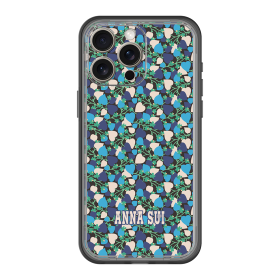 スリムプロテクションプレミアムケース［ ANNA SUI - HEARTS VINE - BLUE ］