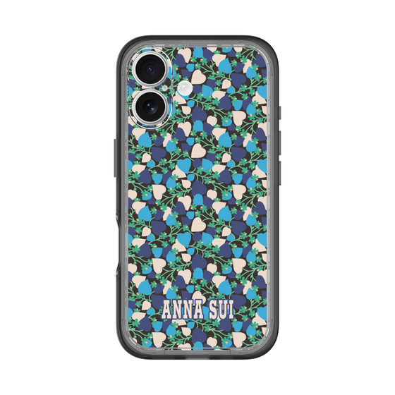 スリムプロテクションプレミアムケース［ ANNA SUI - HEARTS VINE - BLUE ］