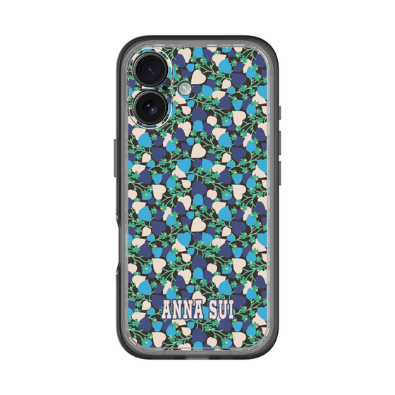 スリムプロテクションプレミアムケース［ ANNA SUI - HEARTS VINE - BLUE ］