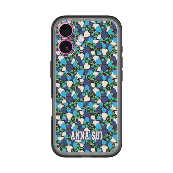 スリムプロテクションプレミアムケース［ ANNA SUI - HEARTS VINE - BLUE ］