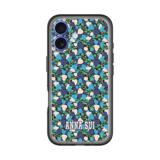 スリムプロテクションプレミアムケース［ ANNA SUI - HEARTS VINE - BLUE ］