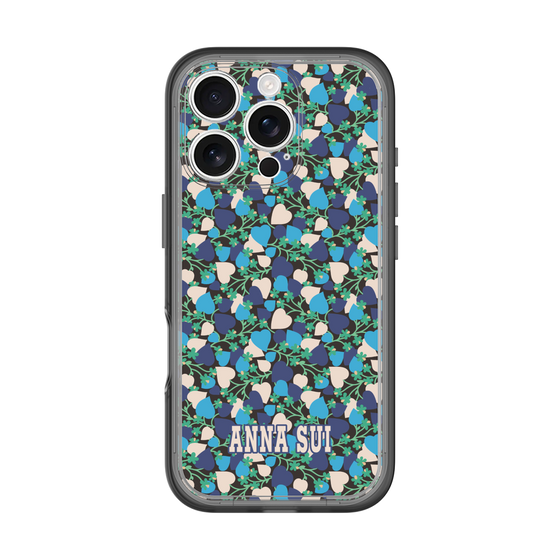 スリムプロテクションプレミアムケース［ ANNA SUI - HEARTS VINE - BLUE ］