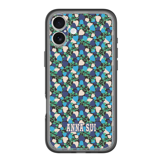 スリムプロテクションプレミアムケース［ ANNA SUI - HEARTS VINE - BLUE ］