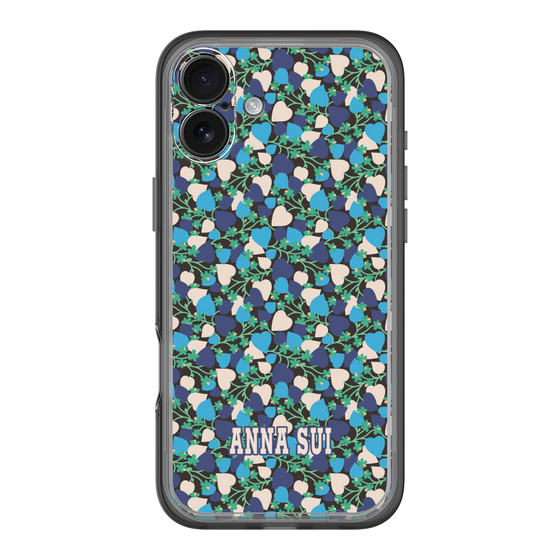 スリムプロテクションプレミアムケース［ ANNA SUI - HEARTS VINE - BLUE ］