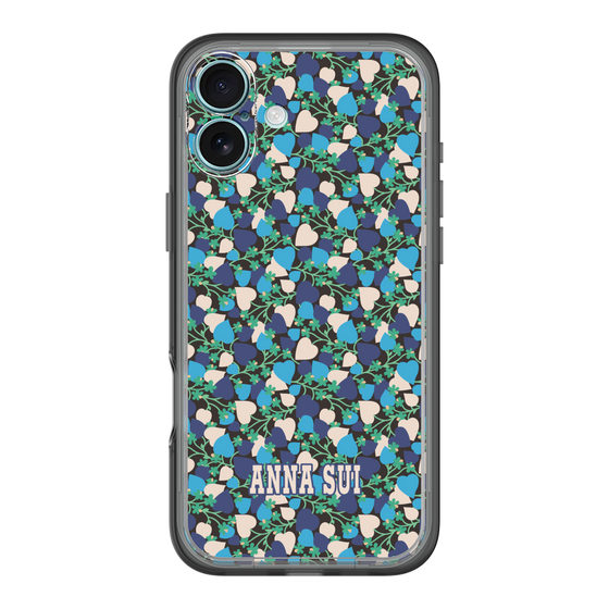 スリムプロテクションプレミアムケース［ ANNA SUI - HEARTS VINE - BLUE ］