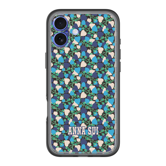 スリムプロテクションプレミアムケース［ ANNA SUI - HEARTS VINE - BLUE ］