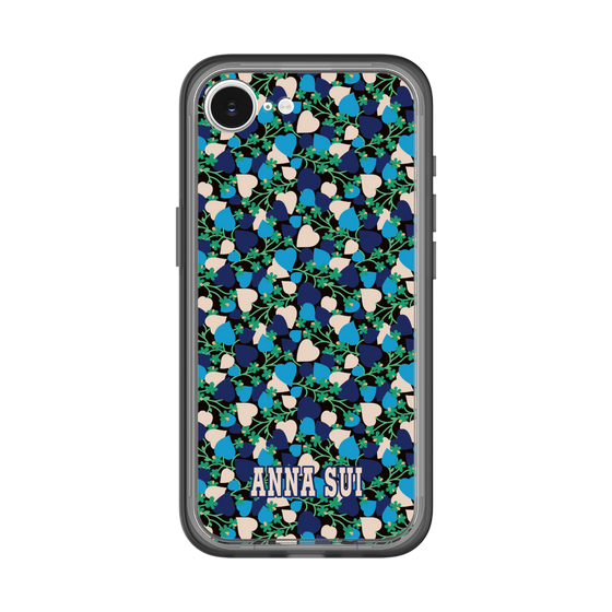 スリムプロテクションプレミアムケース［ ANNA SUI - HEARTS VINE - BLUE ］