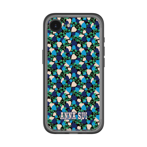 スリムプロテクションプレミアムケース［ ANNA SUI - HEARTS VINE - BLUE ］