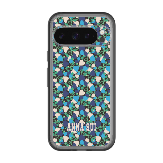 スリムプロテクションプレミアムケース［ ANNA SUI - HEARTS VINE - BLUE ］