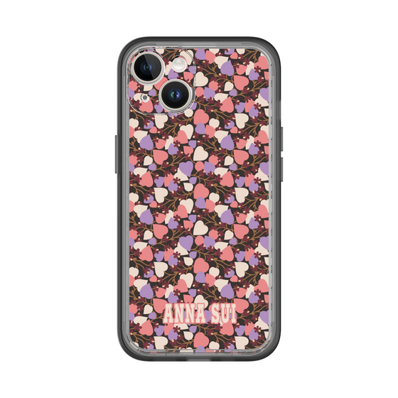 スリムプロテクションプレミアムケース［ ANNA SUI - HEARTS VINE - PINK ］