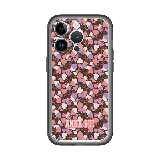 スリムプロテクションプレミアムケース［ ANNA SUI - HEARTS VINE - PINK ］