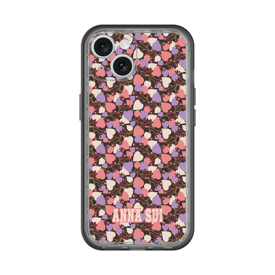 スリムプロテクションプレミアムケース［ ANNA SUI - HEARTS VINE - PINK ］