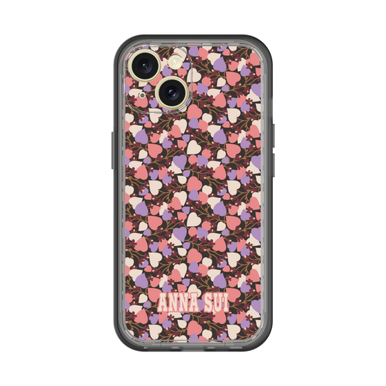 スリムプロテクションプレミアムケース［ ANNA SUI - HEARTS VINE - PINK ］