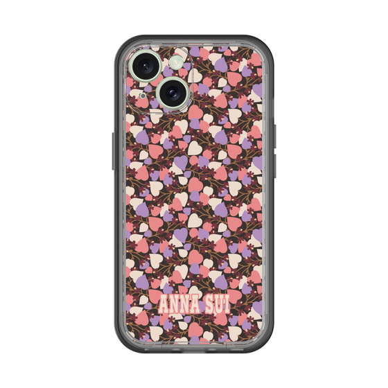 スリムプロテクションプレミアムケース［ ANNA SUI - HEARTS VINE - PINK ］