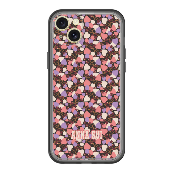 スリムプロテクションプレミアムケース［ ANNA SUI - HEARTS VINE - PINK ］