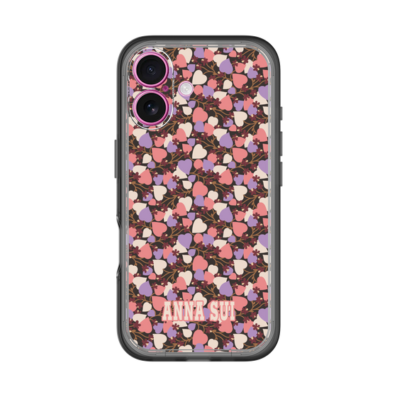 スリムプロテクションプレミアムケース［ ANNA SUI - HEARTS VINE - PINK ］
