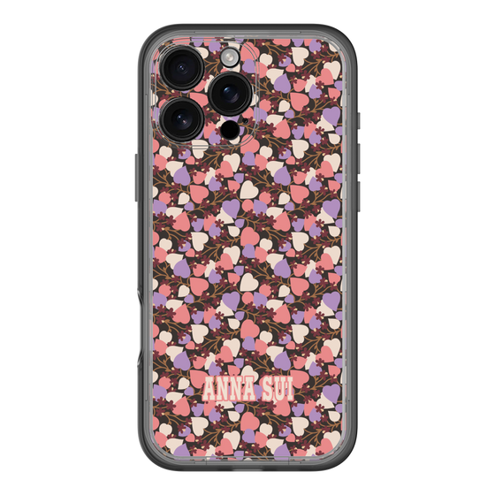 スリムプロテクションプレミアムケース［ ANNA SUI - HEARTS VINE - PINK ］